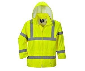 Lightweight Foul Weather Hi Vis Class 3 Budget Rain Jacket Portwest H440