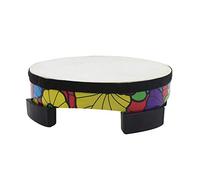 Lightweight Frame Drum, Traditional Percussion Instrument for Kids, Bright Sound Training Drum with Colorful Stickers, Small Portable Practice Drum for Home and Group
