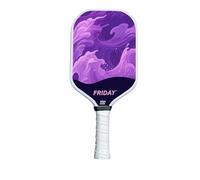 Lightweight Friday Pickleball Paddle, 14mm Thickness, USA Pickleball Approved, Durable Carbon Fiber, Thermoformed Unibody Design, Honeycomb Core (Lavender Haze)
