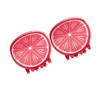 Lightweight Fruit Pattern Hair Clips Not Damaging Hair Grips for Ponytails Braids Half Up Styles Travel Friendly Creative Hairstyle Clip