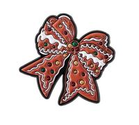 Lightweight Gingersnap Cookie Lapel Pin Festive Kitten Bowknot Brooch Holiday Jewelry Women Men Christmas Kitten Lapel Badge Pin