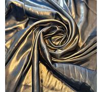 Lightweight Gold Shimmer Polyester Silk Charmeuse Silky Satin Finish, Dressmaking, Bridal, Prom, Décor - Craft Fabric Material 58" - 150 cm Wide Sold in Various Pre - Cut Lengths (Bottle Green)