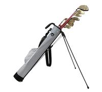 Lightweight Golf Stand Bag -Pencil Golf Club Bags,with Elastic storage mesh bag and constant temperature water storage bag,for The Driving Range,Executive Courses(Gray)