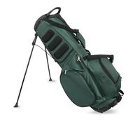 Lightweight Golf Stand Bag with 14 Way Full-Length Dividers, 7 Zippered Pockets and Rain Cover, with Handles and Dual Strap (Green, 4 Way)