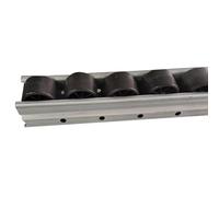 Lightweight Guide Roller for Smooth Paper Feed Black 50cm Conveyor Belt System for Woodworking Perfect for Tour Guides and Event Professionals