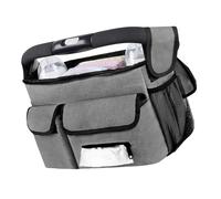 Lightweight Hanging Storage Bag for Strollers Reinforced Stitching Designing Portable Compact Baby Pram Cart Accessory Adjustable Strollers Storage Organizer