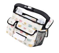 Lightweight Hanging Storage Bag for Strollers Reinforced Stitching Designing Portable Compact Baby Pram Cart Accessory Adjustable Strollers Storage Organizer