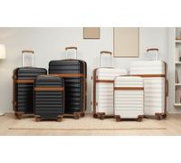 Kono KSK2484 - 3-Piece Expandable Luggage Set 20"/24"/28" Durable Hard Shell