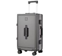 Lightweight Hard Shell Spinner Suitcase with Aluminum Frame, Zipperless Design for Robust and Durable Travel Luggage
