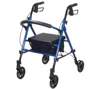 Lightweight Height Adjustable Seat R8 Rollator With Storage & Back Rest
