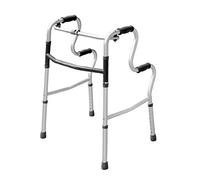 Lightweight Hi-Riser Walking Frame/Folding Zimmer Walker - Adjustable Height - Simple one Button Folding Mechanism