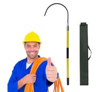Lightweight High Voltage Insulated Rescue Hooks, Detachable Rescue Hook, Non-Conductive Body Pull Stick, lectrocution Emergency Life-Saving Tool(Yellow,1m/39.4in/3.3ft)