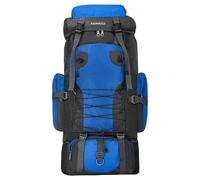 Lightweight Hiking Backpack, 80L Hiking Daypack with Rain Cover for Travel, Camping, Outdoor, Men and Women Dog Backpacks Pug, blue, Einheitsgröße, Daypack Backpacks