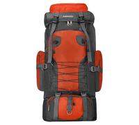 Lightweight Hiking Backpack, 80L Hiking Daypack with Rain Cover for Travel, Camping, Outdoor, Men and Women Dog Backpacks Pug, orange, Einheitsgröße, Daypack Backpacks