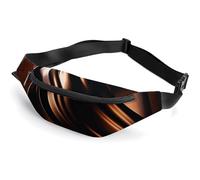 Lightweight Hiking Fanny Pack for Men Women, Casual Mini Waist Bag with Adjustable Strap (39.3-59"), Black Object Belt Bag for Running Travel Cycling