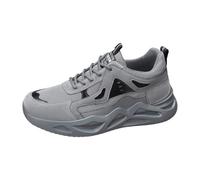 Lightweight hiking shoes, men's summer sports shoes, mesh running shoes, breathable jogging shoes, non-slip outdoor trainers, plain fitness trainers, comfortable hiking shoes, tennis shoes, gray, 10