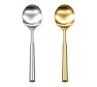 Lightweight Hollow Handle Soup Spoon 17.4cm | Mirror polished finish, smooth round head, elegant style, easy to clean, dinner essential