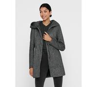 Lightweight Hooded Coat Dark grey marl