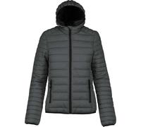 Lightweight Hooded Padded Jacket Kariban Grey XL