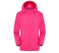Lightweight Hooded Raincoat Men/Women - Multiple Colors Available Packable Windbreaker Windproof Active Outdoor Jacket Ladies Outdoor Trench Coats Zipper Quick Dry Rain Jacket For Hiking Walking