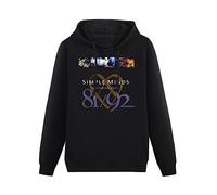 Lightweight Hoodie Simple Minds Glittering Prize 8192 Cotton Blend Sweatshirts XL Black
