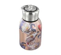 Lightweight Insulated Drink Bottle Crafted from 316 Stainless Steel Ideal for Hydration at Work, Home, or During Outdoor Activities (Gold fish)