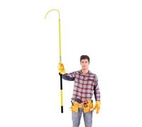 Lightweight Insulated Handle Rescue Hook Detachable High Voltage Insulated Rescue Hook for Factory/Home, Fiberglass High Voltage Insulated Rescue Hook with Canvas Bag, for Power Tower Substation Elec