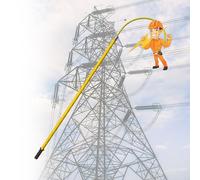 Lightweight Insulated Rescue Hook, Portable Electrical Safety Tool for High Voltage, Ideal for Power Stations, Factories, and Auto Maintenance