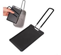 Lightweight Iron Grill Tray with Handle for Portable BBQ and Camping, Mini Size Designed for Solo Use and RV Cooking, Suitable for Grilling Various Foods