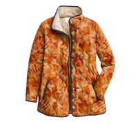 Lightweight Jackets for Women Uk Vintage Floral Print Quilted Jackets for Women Fall Winter Lightweight Padded Jacket Casual Button Down Puffer Jackets Cold Weather Holiday Going Out Outwear 2025