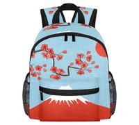 Lightweight Kids Backpack Kindergarten School Bag Child Rucksack Daypack for 3-8 Years Old Cherry Blossom Fuji Mountain Japan Scenery