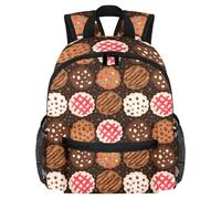Lightweight Kids Backpack Kindergarten School Bag Child Rucksack Daypack for 3-8 Years Old Chocolate Chip Pattern