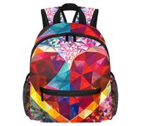 Lightweight Kids Backpack Kindergarten School Bag Child Rucksack Daypack for 3-8 Years Old Color Geometry Love Heart