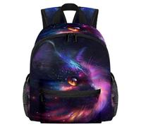 Lightweight Kids Backpack Kindergarten School Bag Child Rucksack Daypack for 3-8 Years Old Cool Galaxy Cat