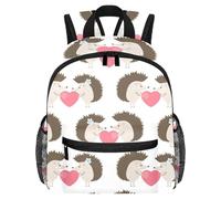Lightweight Kids Backpack Kindergarten School Bag Child Rucksack Daypack for 3-8 Years Old Cute Hedgehog Love Pattern
