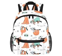 Lightweight Kids Backpack Kindergarten School Bag Child Rucksack Daypack for 3-8 Years Old Cute Sloth Slowe Down Take Your Time