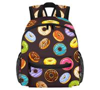 Lightweight Kids Backpack Kindergarten School Bag Child Rucksack Daypack for 3-8 Years Old Delicious Donut Chocolate Pattern