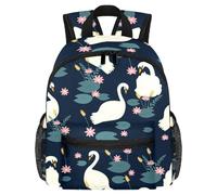 Lightweight Kids Backpack Kindergarten School Bag Child Rucksack Daypack for 3-8 Years Old Elegant Swan Dark Blue