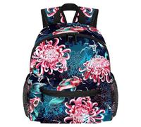 Lightweight Kids Backpack Kindergarten School Bag Child Rucksack Daypack for 3-8 Years Old Fish Chrysanthemum Graceful