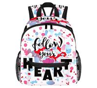 Lightweight Kids Backpack Kindergarten School Bag Child Rucksack Daypack for 3-8 Years Old Follow Your Heart Pattern