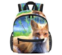 Lightweight Kids Backpack Kindergarten School Bag Child Rucksack Daypack for 3-8 Years Old Fox Lying on the Ground
