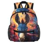 Lightweight Kids Backpack Kindergarten School Bag Child Rucksack Daypack for 3-8 Years Old Galaxy Donkey Butterflies