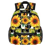 Lightweight Kids Backpack Kindergarten School Bag Child Rucksack Daypack for 3-8 Years Old Geometry Sunflower Pattern