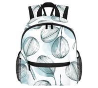 Lightweight Kids Backpack Kindergarten School Bag Child Rucksack Daypack for 3-8 Years Old Hand Drawn Nature Leaves