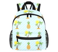 Lightweight Kids Backpack Kindergarten School Bag Child Rucksack Daypack for 3-8 Years Old Island Pineapple Coconut Tree Sun
