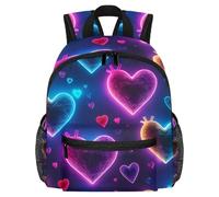 Lightweight Kids Backpack Kindergarten School Bag Child Rucksack Daypack for 3-8 Years Old Love Heart Colorful Pattern