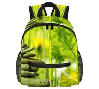 Lightweight Kids Backpack Kindergarten School Bag Child Rucksack Daypack for 3-8 Years Old Meditation Stone Leaves