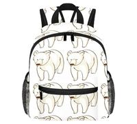 Lightweight Kids Backpack Kindergarten School Bag Child Rucksack Daypack for 3-8 Years Old Polar Bear