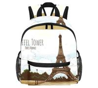 Lightweight Kids Backpack Kindergarten School Bag Child Rucksack Daypack for 3-8 Years Old Postcards of the World
