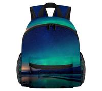 Lightweight Kids Backpack Kindergarten School Bag Child Rucksack Daypack for 3-8 Years Old Rainbow in the Night